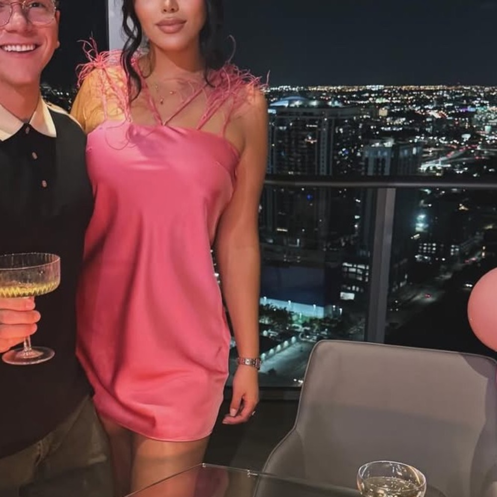 Cult Gaia Vibrant Pink Party Dress